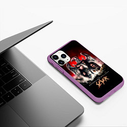 Чехол iPhone 11 Pro матовый Slayer: The Repentless Killogy, цвет: 3D-фиолетовый — фото 2