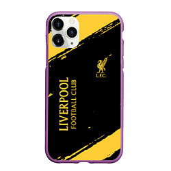 Чехол iPhone 11 Pro матовый Liverpool fc ливерпуль фс, цвет: 3D-фиолетовый