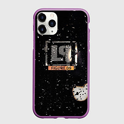 Чехол iPhone 11 Pro матовый Linkin Park соты, цвет: 3D-фиолетовый