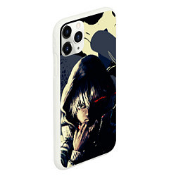 Чехол iPhone 11 Pro матовый Токийский Гуль- манга темное фэнтези, цвет: 3D-белый — фото 2