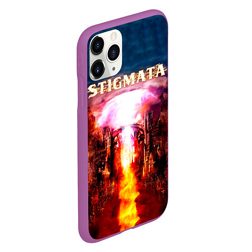 Чехол iPhone 11 Pro матовый Stigmata альбом / 3D-Фиолетовый – фото 2