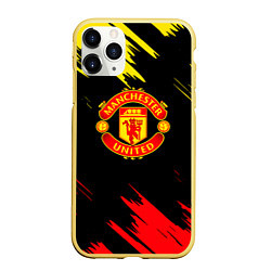 Чехол iPhone 11 Pro матовый Manchester united Texture