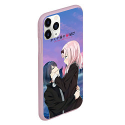 Чехол iPhone 11 Pro матовый Love is war Госпожа Кагуя - Синомия, цвет: 3D-розовый — фото 2