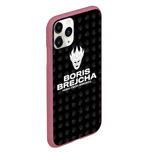 Чехол iPhone 11 Pro матовый Boris Brejcha High-Tech Minimal / 3D-Малиновый – фото 2