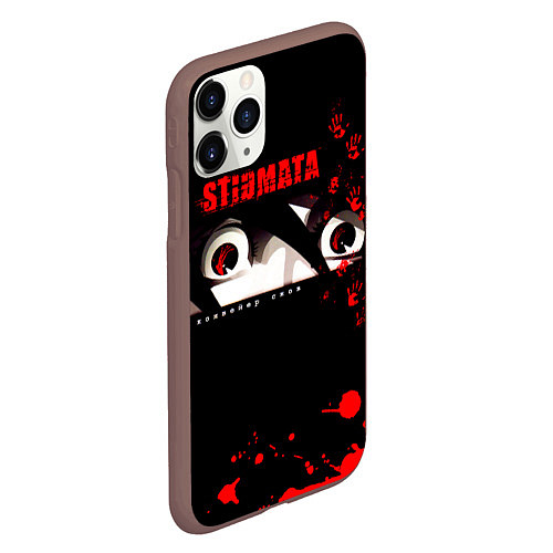 Чехол iPhone 11 Pro матовый Конвейер снов - Stigmata / 3D-Коричневый – фото 2