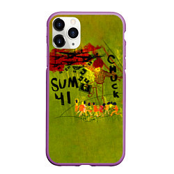 Чехол iPhone 11 Pro матовый Chuck - Sum 41, цвет: 3D-фиолетовый