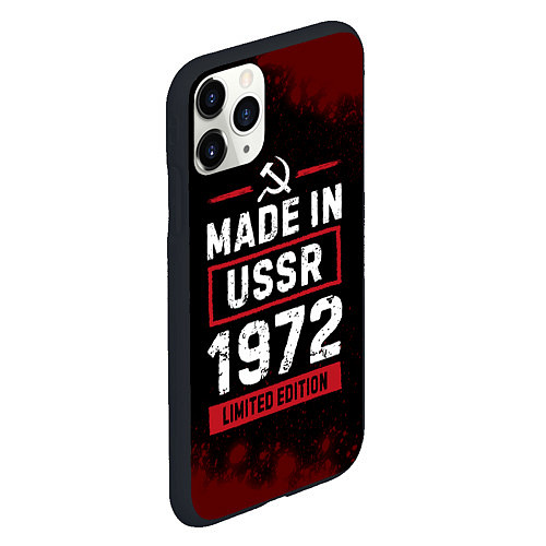 Чехол iPhone 11 Pro матовый Made In USSR 1972 Limited Edition / 3D-Черный – фото 2