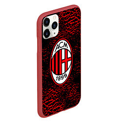 Чехол iPhone 11 Pro матовый Ac milan фк милан logo, цвет: 3D-красный — фото 2