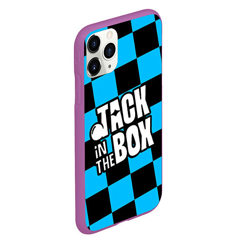 Чехол iPhone 11 Pro матовый Jack in the box J - HOPE / 3D-Фиолетовый – фото 2