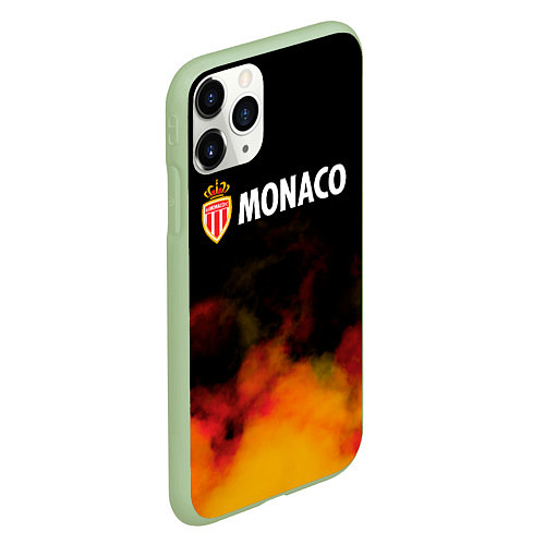 Чехол iPhone 11 Pro матовый Monaco монако туман / 3D-Салатовый – фото 2