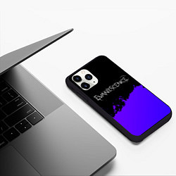 Чехол iPhone 11 Pro матовый Evanescence Purple Grunge, цвет: 3D-черный — фото 2