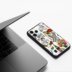 Чехол iPhone 11 Pro матовый Underground vanguard pattern fashion 2088, цвет: 3D-черный — фото 2