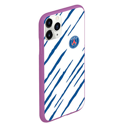 Чехол iPhone 11 Pro матовый Псж psg / 3D-Фиолетовый – фото 2