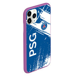 Чехол iPhone 11 Pro матовый Psg псж краска, цвет: 3D-фиолетовый — фото 2