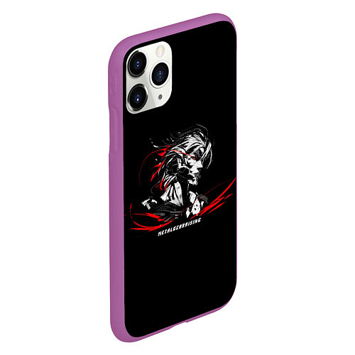 Чехол iPhone 11 Pro матовый METAL GEAR RISING: REVENGEANCE / 3D-Фиолетовый – фото 2