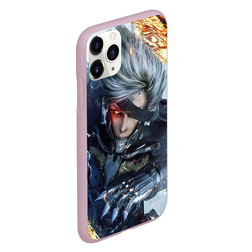 Чехол iPhone 11 Pro матовый Metal Gear Rising: Revengeance / 3D-Розовый – фото 2