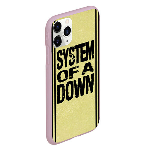 Чехол iPhone 11 Pro матовый System of a Down: 5 Album Bundle / 3D-Розовый – фото 2