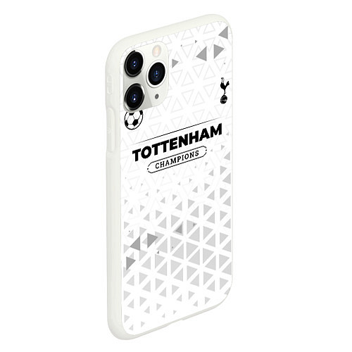 Чехол iPhone 11 Pro матовый Tottenham Champions Униформа / 3D-Белый – фото 2