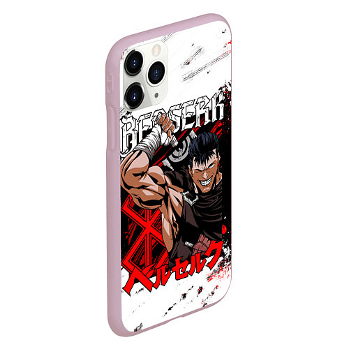 Чехол iPhone 11 Pro матовый Генерал Гатс - BERSERK - БЕРСЕРК / 3D-Розовый – фото 2