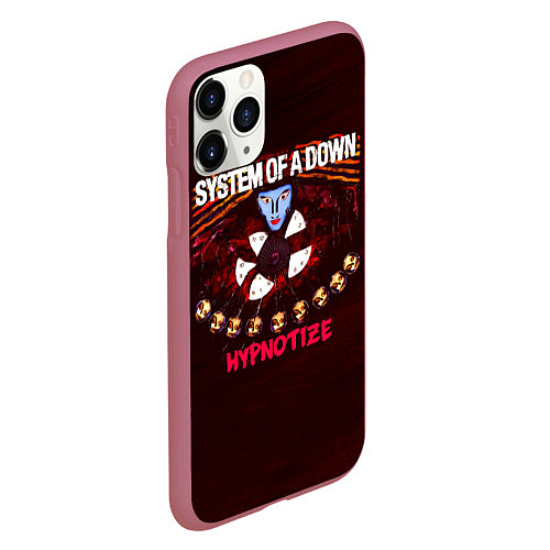 Чехол iPhone 11 Pro матовый Hypnotize - System of a Down / 3D-Малиновый – фото 2