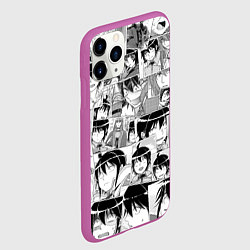 Чехол iPhone 11 Pro матовый Tsuki ga Michibiku Isekai Douchuu pattern, цвет: 3D-фиолетовый — фото 2