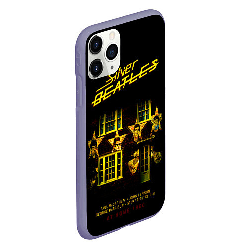 Чехол iPhone 11 Pro матовый Silver Beatles At Home 1960 / 3D-Серый – фото 2