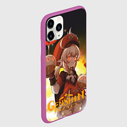 Чехол iPhone 11 Pro матовый Девочка Кли с талантом пиротехника, цвет: 3D-фиолетовый — фото 2