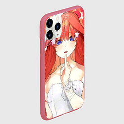 Чехол iPhone 11 Pro матовый Ицуки Накано, цвет: 3D-малиновый — фото 2