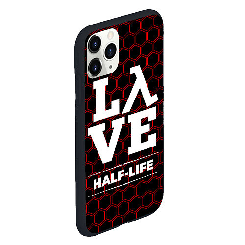 Чехол iPhone 11 Pro матовый Half-Life Love Классика / 3D-Черный – фото 2