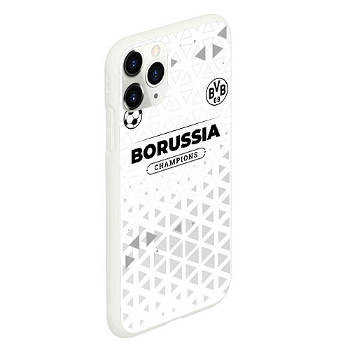 Чехол iPhone 11 Pro матовый Borussia Champions Униформа / 3D-Белый – фото 2