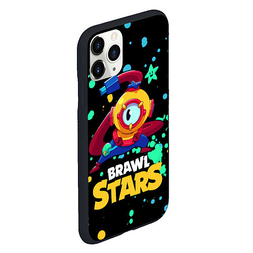 Чехол iPhone 11 Pro матовый Otis Brawl Stars / 3D-Черный – фото 2