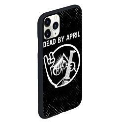 Чехол iPhone 11 Pro матовый Dead by April КОТ Гранж, цвет: 3D-черный — фото 2