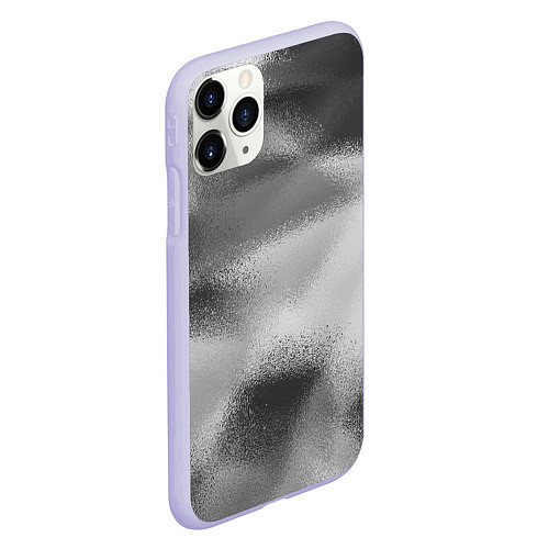 Чехол iPhone 11 Pro матовый В серых тонах абстрактный узор gray abstract patte / 3D-Светло-сиреневый – фото 2