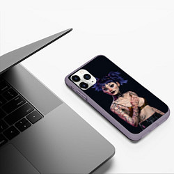 Чехол iPhone 11 Pro матовый Свидетель Девушка, цвет: 3D-серый — фото 2