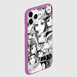 Чехол iPhone 11 Pro матовый Золотое божество паттерн, цвет: 3D-фиолетовый — фото 2