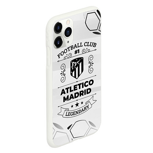 Чехол iPhone 11 Pro матовый Atletico Madrid Football Club Number 1 Legendary / 3D-Белый – фото 2