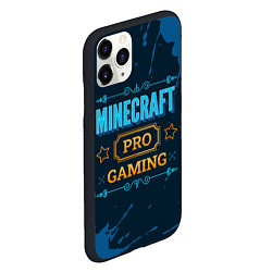 Чехол iPhone 11 Pro матовый Игра Minecraft: PRO Gaming, цвет: 3D-черный — фото 2