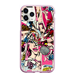 Чехол iPhone 11 Pro матовый Twisted pop atr pattern