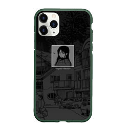 Чехол iPhone 11 Pro матовый BlackWHITE, цвет: 3D-темно-зеленый