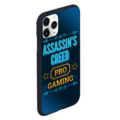 Чехол iPhone 11 Pro матовый Игра Assassins Creed: PRO Gaming / 3D-Черный – фото 2