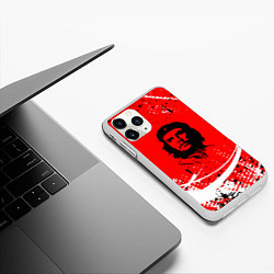 Чехол iPhone 11 Pro матовый CHE GUEVARA - КРАСКА, цвет: 3D-белый — фото 2