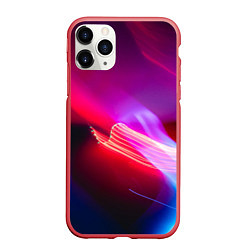 Чехол iPhone 11 Pro матовый Неоновая палитра цветов - Красный, цвет: 3D-красный