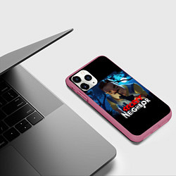 Чехол iPhone 11 Pro матовый Secret Neighbor, цвет: 3D-малиновый — фото 2