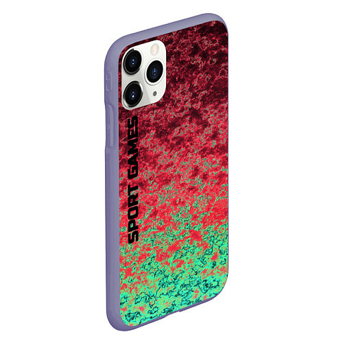 Чехол iPhone 11 Pro матовый SPORT GAMES Спортивные игры / 3D-Серый – фото 2