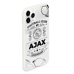 Чехол iPhone 11 Pro матовый Ajax Football Club Number 1 Legendary, цвет: 3D-белый — фото 2