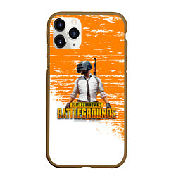 Чехол iPhone 11 Pro матовый Playerunknown battlegrounds краска, цвет: 3D-коричневый