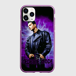 Чехол iPhone 11 Pro матовый Depeche Mode - Dave Gahan, цвет: 3D-фиолетовый