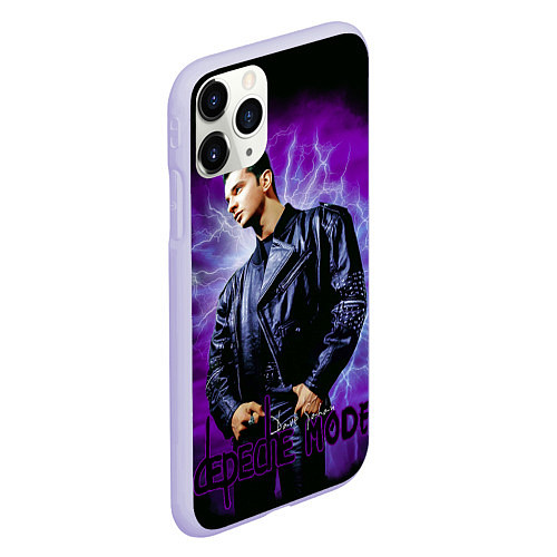 Чехол iPhone 11 Pro матовый Depeche Mode - Dave Gahan / 3D-Светло-сиреневый – фото 2