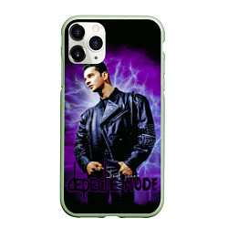 Чехол iPhone 11 Pro матовый Depeche Mode - Dave Gahan, цвет: 3D-салатовый