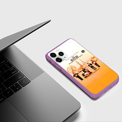 Чехол iPhone 11 Pro матовый The Beatles Blackpool And Paris 1964-65, цвет: 3D-фиолетовый — фото 2